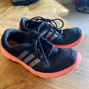 Black Pink Adidas sneakers size 7.5